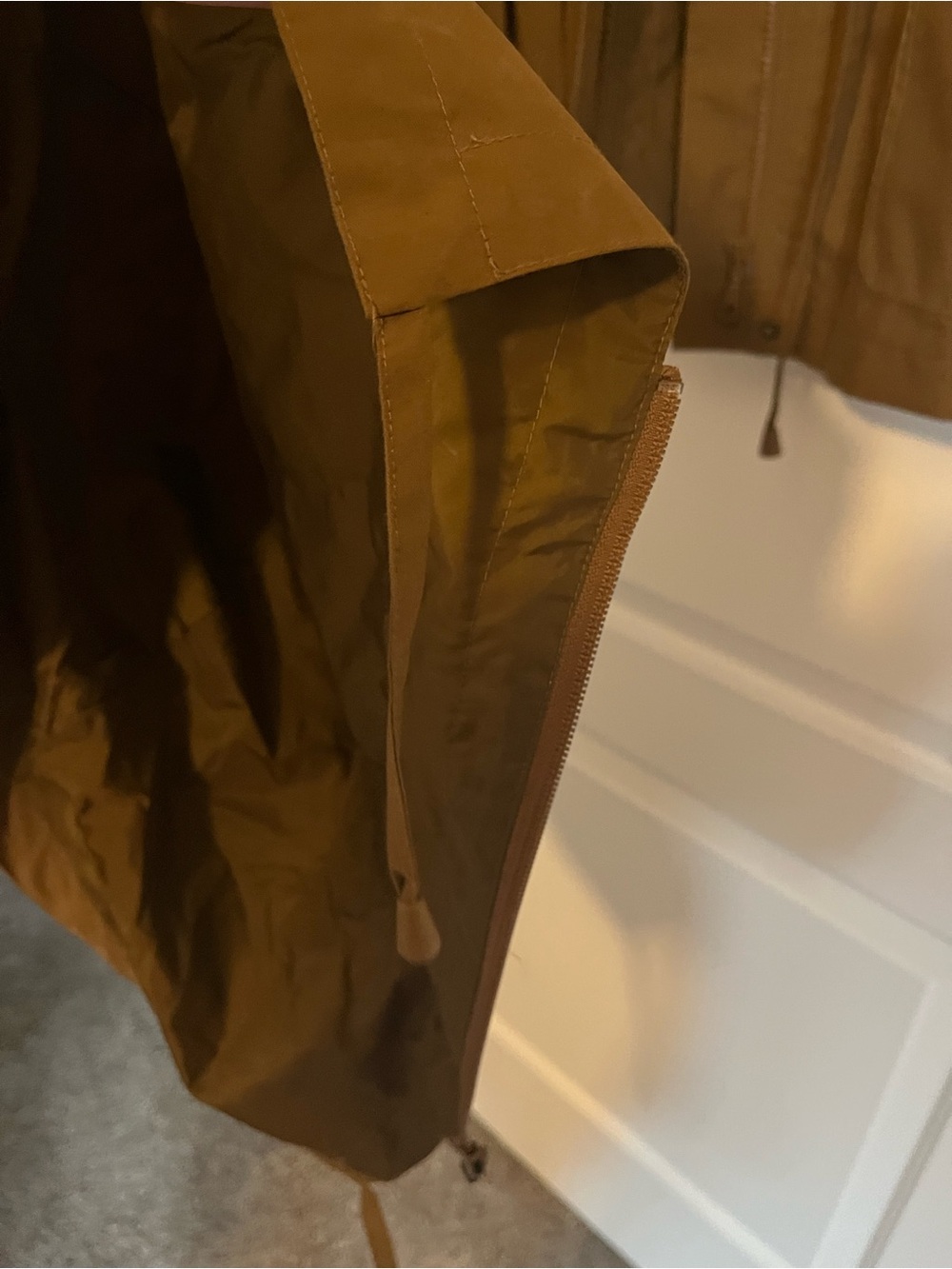 Travelsmith Womens Brown full Zippered Jacket with Hood Size Small Petite - Picture 14 of 14